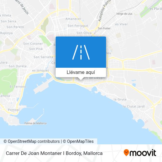 Mapa Carrer De Joan Montaner I Bordoy