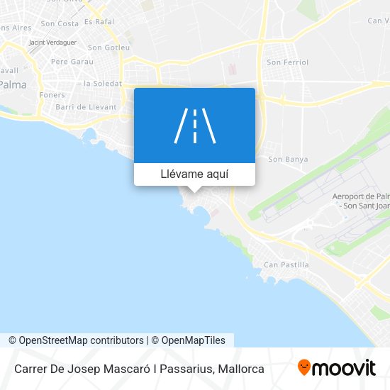 Mapa Carrer De Josep Mascaró I Passarius