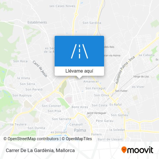 Mapa Carrer De La Gardènia