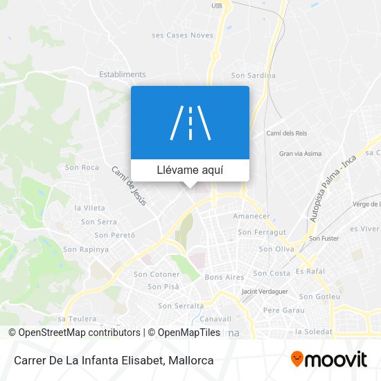 Mapa Carrer De La Infanta Elisabet