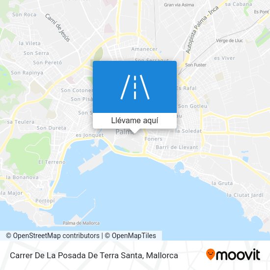 Mapa Carrer De La Posada De Terra Santa