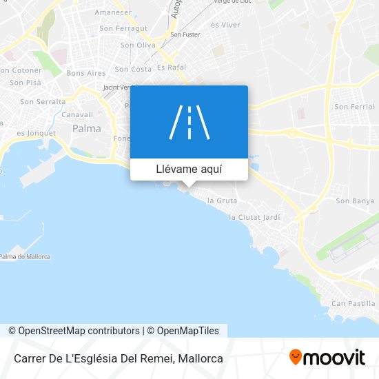 Mapa Carrer De L'Església Del Remei