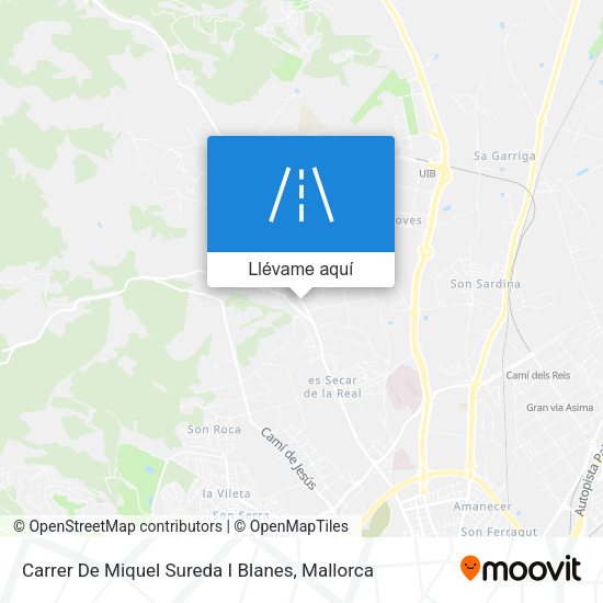 Mapa Carrer De Miquel Sureda I Blanes