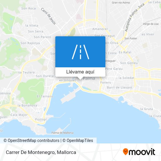 Mapa Carrer De Montenegro