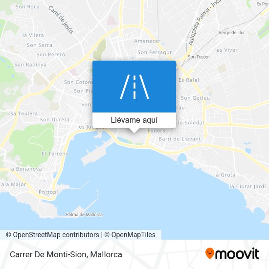 Mapa Carrer De Monti-Sion