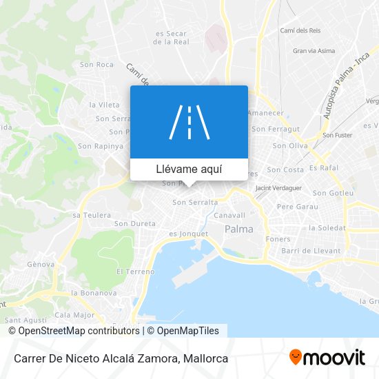 Mapa Carrer De Niceto Alcalá Zamora