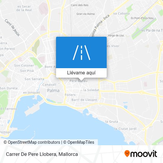 Mapa Carrer De Pere Llobera