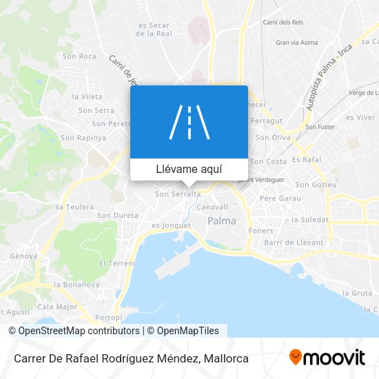 Mapa Carrer De Rafael Rodríguez Méndez