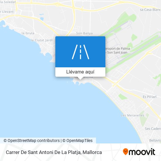 Mapa Carrer De Sant Antoni De La Platja