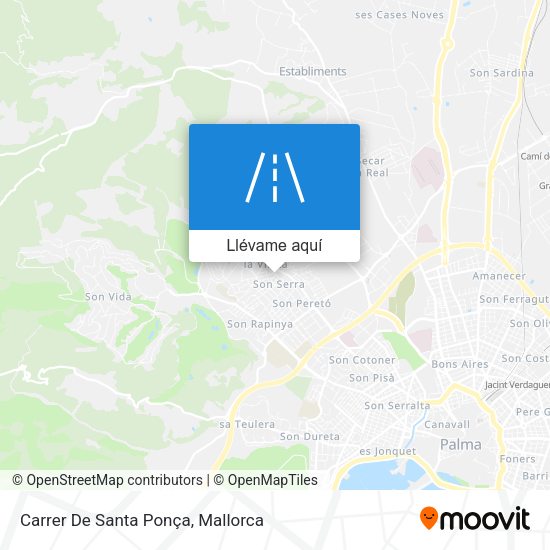 Mapa Carrer De Santa Ponça