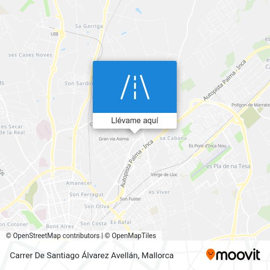 Mapa Carrer De Santiago Álvarez Avellán