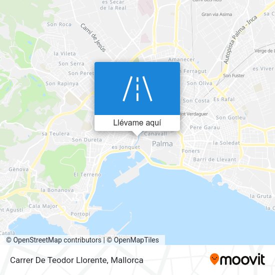 Mapa Carrer De Teodor Llorente