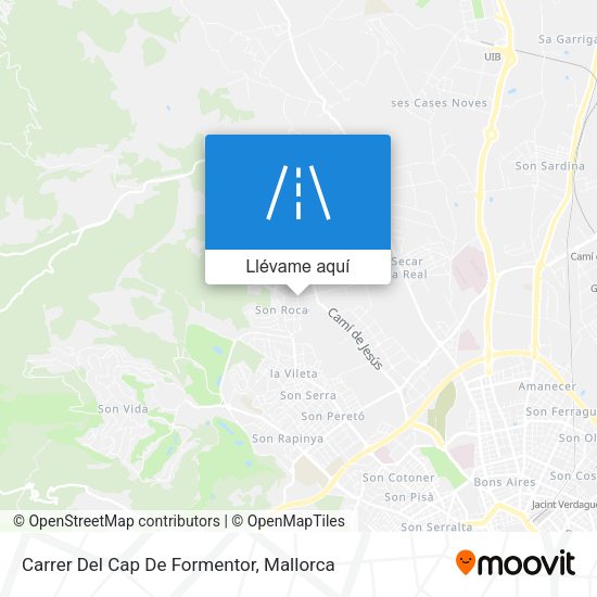 Mapa Carrer Del Cap De Formentor