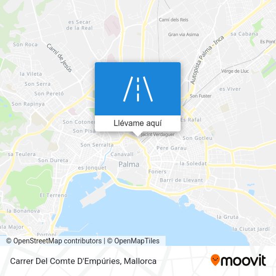Mapa Carrer Del Comte D'Empúries