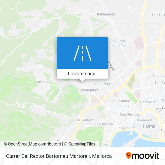 Mapa Carrer Del Rector Bartomeu Martorell