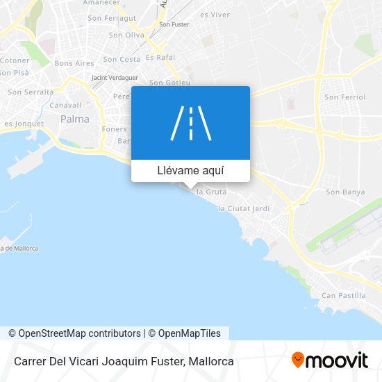 Mapa Carrer Del Vicari Joaquim Fuster