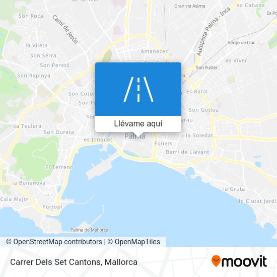 Mapa Carrer Dels Set Cantons