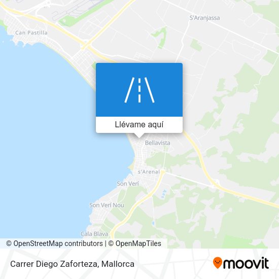 Mapa Carrer Diego Zaforteza