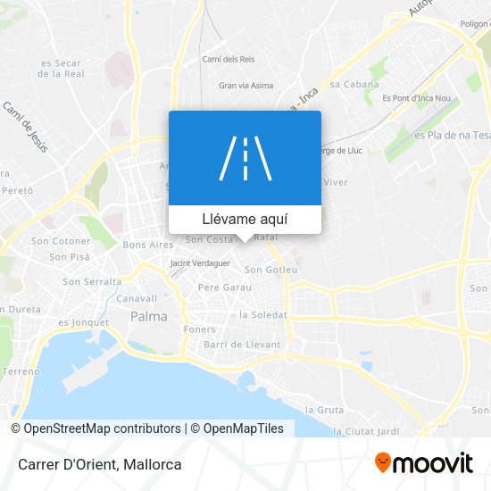 Mapa Carrer D'Orient