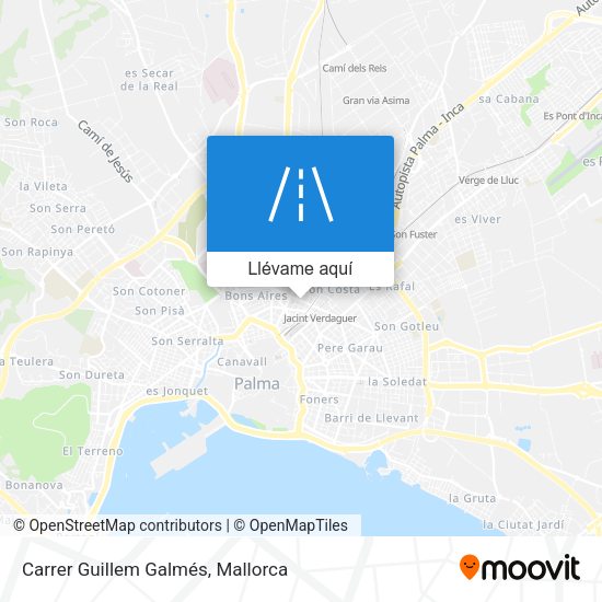 Mapa Carrer Guillem Galmés