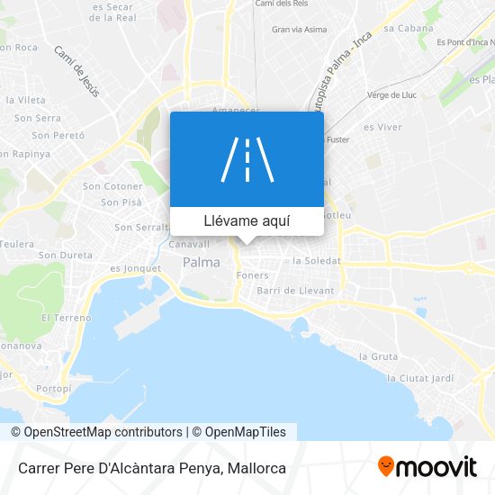 Mapa Carrer Pere D'Alcàntara Penya