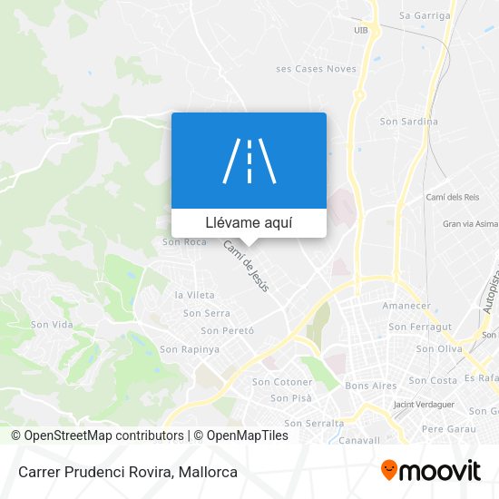 Mapa Carrer Prudenci Rovira