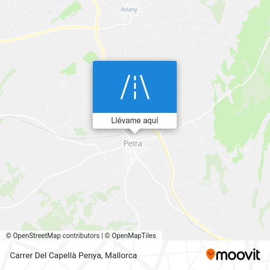 Mapa Carrer Del Capellà Penya