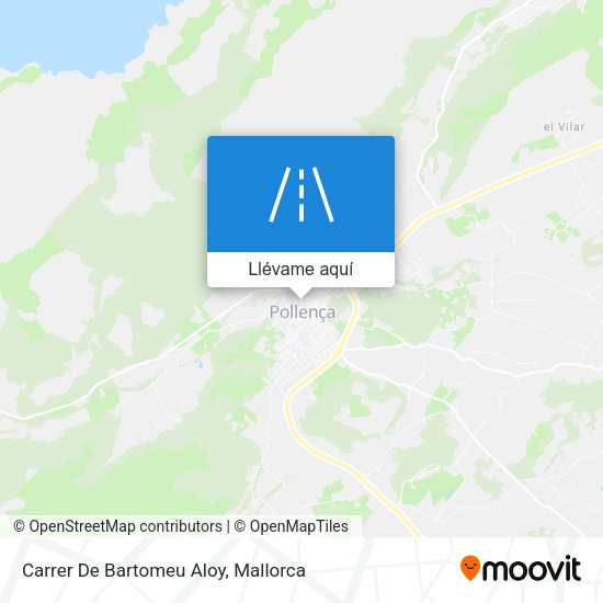 Mapa Carrer De Bartomeu Aloy