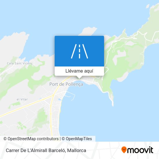 Mapa Carrer De L'Almirall Barceló