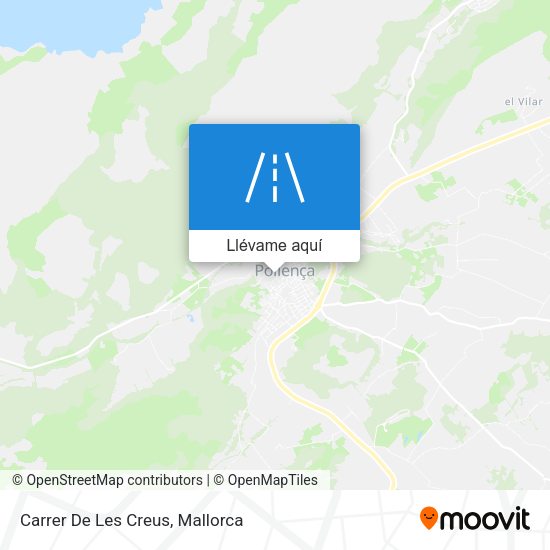 Mapa Carrer De Les Creus