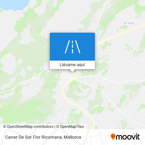 Mapa Carrer De Sor Flor Ricomana