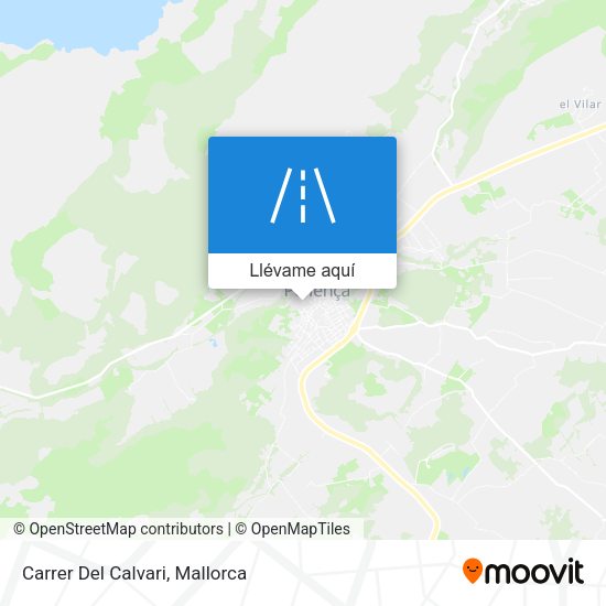 Mapa Carrer Del Calvari