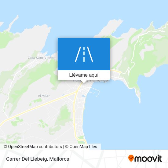 Mapa Carrer Del Llebeig