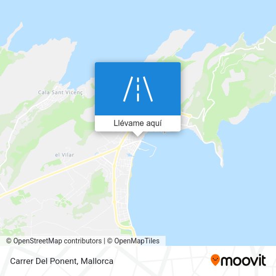 Mapa Carrer Del Ponent
