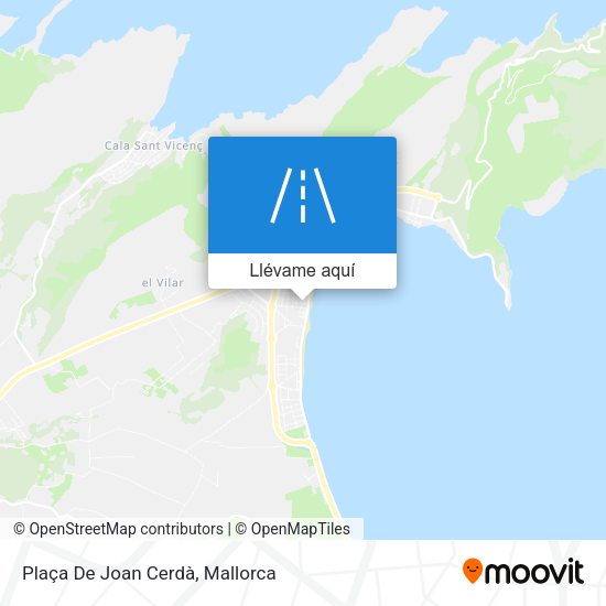 Mapa Plaça De Joan Cerdà