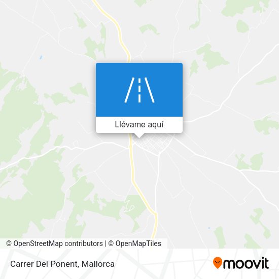 Mapa Carrer Del Ponent