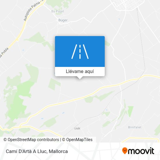 Mapa Camí D'Artà A Lluc