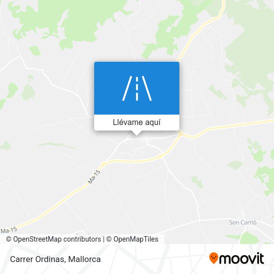 Mapa Carrer Ordinas