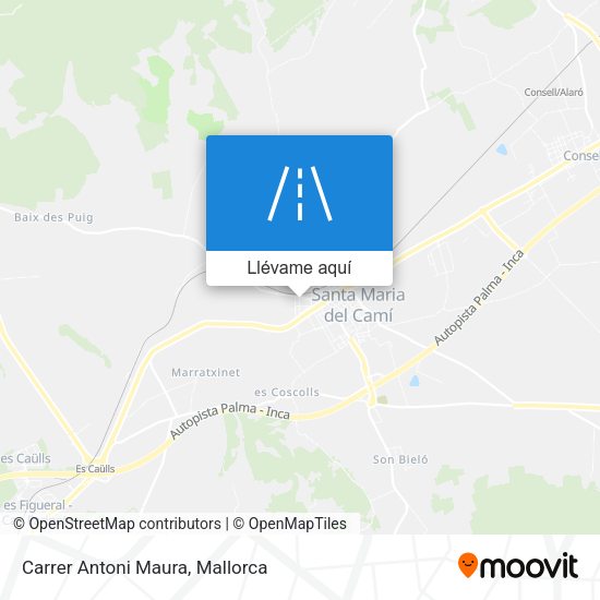 Mapa Carrer Antoni Maura