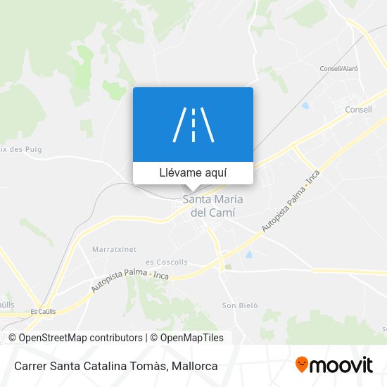 Mapa Carrer Santa Catalina Tomàs
