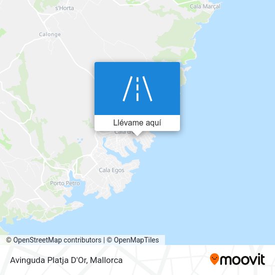 Mapa Avinguda Platja D'Or