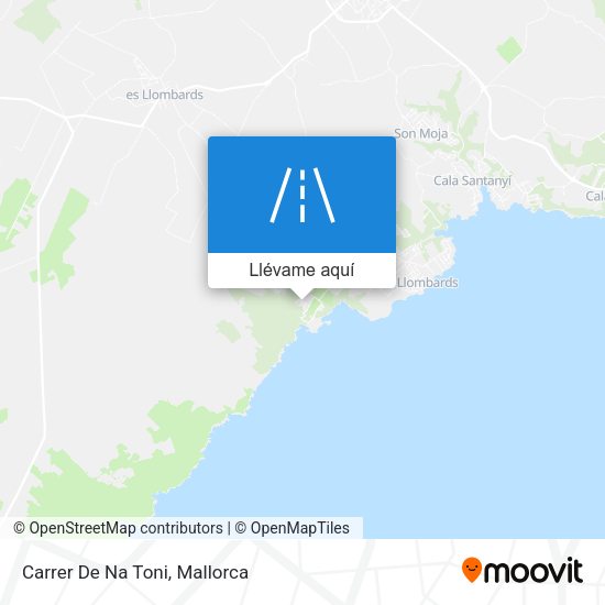 Mapa Carrer De Na Toni