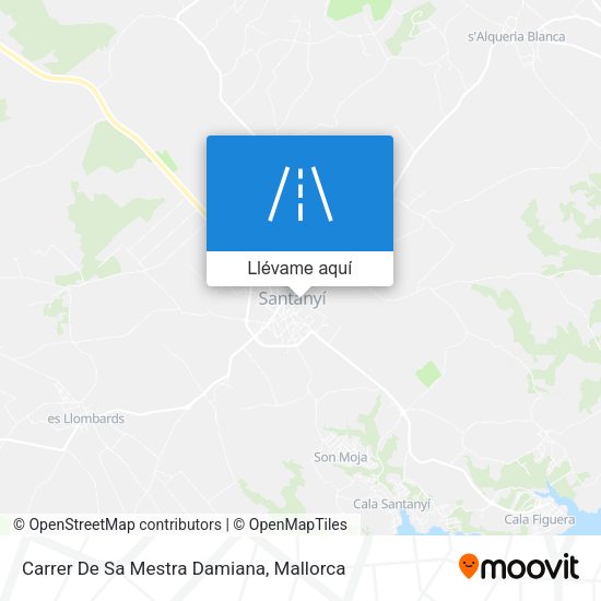 Mapa Carrer De Sa Mestra Damiana