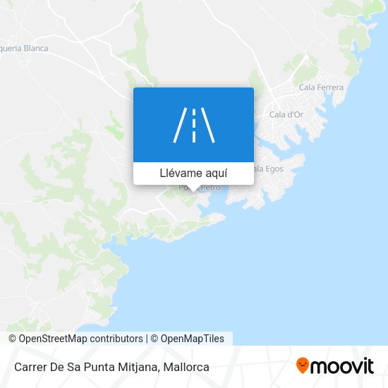 Mapa Carrer De Sa Punta Mitjana