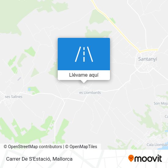 Mapa Carrer De S'Estació
