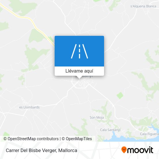 Mapa Carrer Del Bisbe Verger