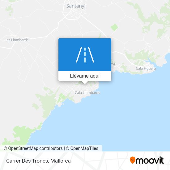 Mapa Carrer Des Troncs