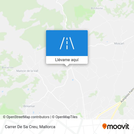 Mapa Carrer De Sa Creu