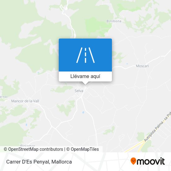 Mapa Carrer D'Es Penyal
