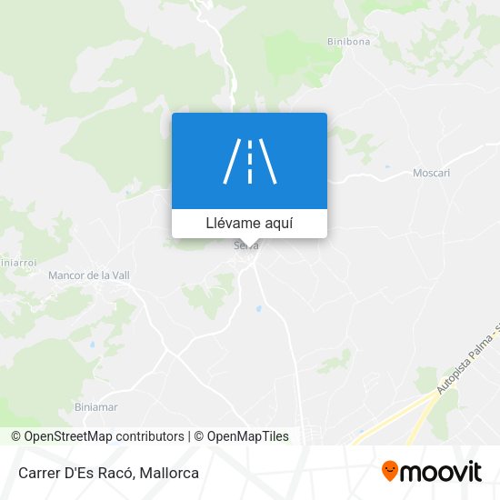 Mapa Carrer D'Es Racó